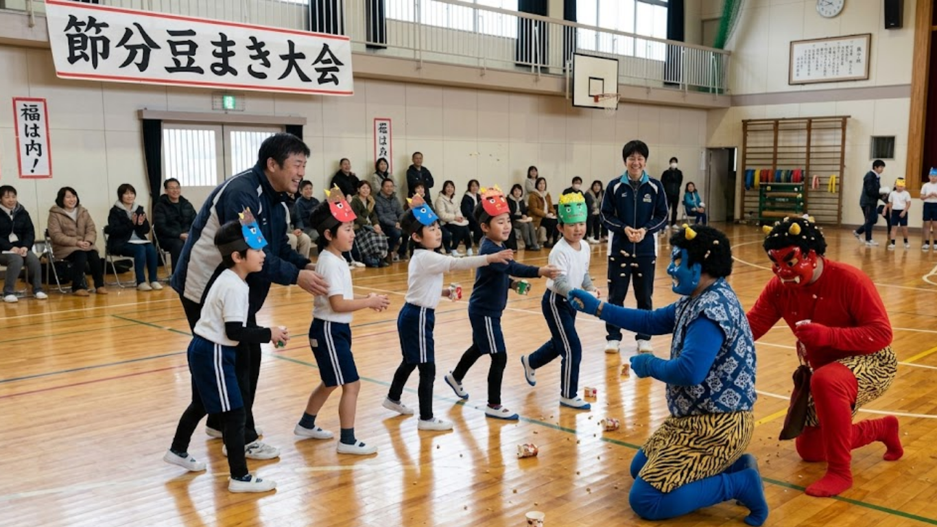 面白い学校イベントのアイディア40 節分豆まき大会の画像